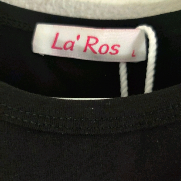 🆕 La'Ros Black Blouse - Picture 3 of 3